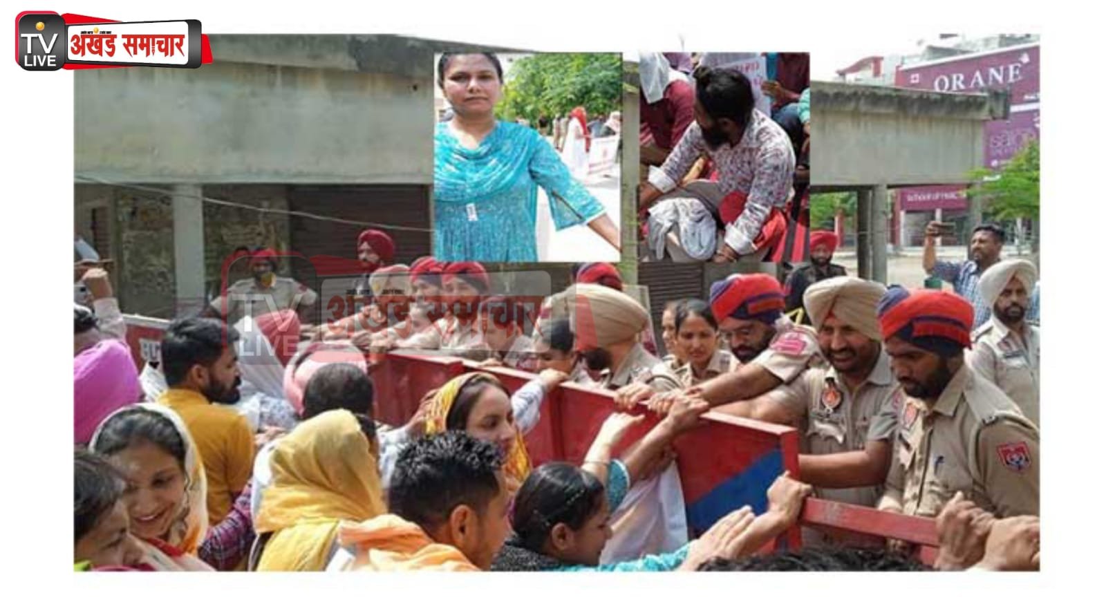 बेरोजगार शिक्षकों ने किया शिक्षा मंत्री आवास का घेराव, कई शिक्षकों की पगड़ी उतारी तो वहीं महिला शिक्षिकाओं के कपड़े फाड़े