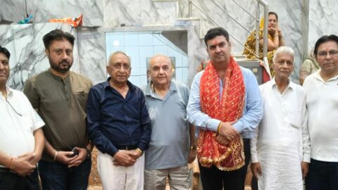 शिव मंदिर शिव नगर हनुमान चालीसा पाठ