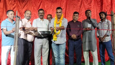 नवदुर्गा रामलीला में रावण के अत्याचारों और वेदवती प्रसंग का मंचन