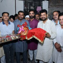 श्री कष्ट निवारण बालाजी मंदिर में शालिग्राम तुलसी विवाह की शगुन रस्म
