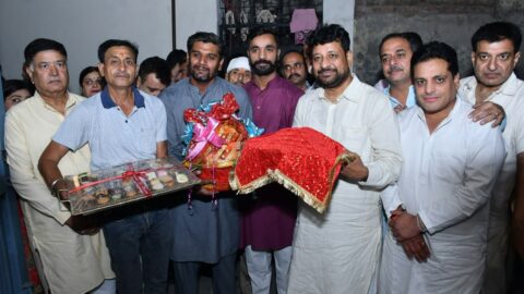 श्री कष्ट निवारण बालाजी मंदिर में शालिग्राम तुलसी विवाह की शगुन रस्म